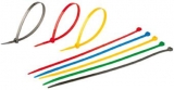 Farbige Kabelbinder Rot Laenge (mm)= 100 max. Kabelbuendeldurchmesser (mm)= 25 Breite (mm)= 2.5