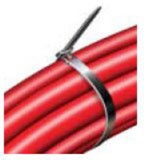 Wiederverwendbare Kabelbinder Nylon Farbcode Schwarz Laenge (mm)= 150 Max. Kabelbuendeldurchm. (mm)= 35 Zugfestigkeit brit. Pfund/kg 50/22 Typ Typ 2 Breite (mm)= 7.6