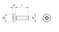 Transparente Flachrundschrauben mit Kreuzschlitz PC DIN 7985 - M4x25.0 2.6 7.0 Grad