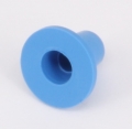 Konische Kappen / Stopfen - blaue Serie LDPE - blau D (mm)= 100 d1 (mm)= 82.2 d2 (mm)= 90.8 d3 (mm)= 88.8 d4 (mm)= 80.2 h (mm)= 25.4