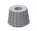 cone nut.PA66NAT M4