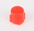 Gewindeschutzkappen LDPE. rot metrisch D (mm)= 44.5 h (mm)= 13.5 H (mm)= 16 Gewindegroesse M42x2