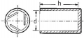 Faecher-Stehbolzenkappen LDPE. natur D (mm) 14 d (mm) 12 d1 (mm) 10 h (mm) 1.5 H (mm) 22 Bolzendurchmesser (mm) 6.5-8.0 Typ 1