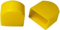 Schutzkappen fr Ringstutzen - flexibles PVC - gelb h (mm)= 20 H (mm)=  L1 (mm)= 17 L2 (mm)= 10 Rohraussendurchmesser  (mm)= 6