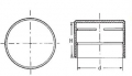 Flexible Rohrschutzkappen Flexibles PE Farbe Gelb D (mm)= 455 H (mm)= 80 Nenndurchmesser 175/8inch