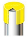 Standard-Rohrschutzkappen LDPE d (mm)= 76.1 H (mm)= 35 Nominale Rohrgroesse DN 65 21/2inch Beschreibung keine Entlueftungsbohrung Farbe gelb Kappentype -