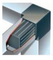Vierkant-Mehrwege-Rohrverbinder Metallkern. Nylon. ABS 1.5 20 3