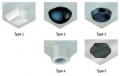 Aufklebefuesse/ -puffer Polyurethan Farbe Grau Durchmesser Basis 10 Hoehe 1.8 Typ 3