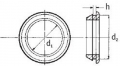 Schnelleinbautuellen PVC. schwarz d1 (mm)= 24 d2 (mm)= 28 Plattendicke h= 3.0mm