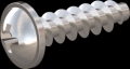 screw for plastic: Screw STS KN1031-Neu 6x22 - Z3 stainless-steel, A2 - 1.4567 Bright-pickled and passivated