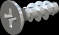 screw for plastic: Screw STS KN1033-Neu 2.2x6 - Z1 steel, hardened 10.9 zinc-plated 5-7 ?m, baked, blue / transparent passivated