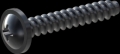 screw for plastic: Screw STS-plus KN6031 2x12 - H1 steel, hardened 10.9 Zinc-Nickel-plated,  baked, passivated black/ Cr-VI-free, sealed, 720 h until Fe-Corrosion