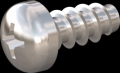 screw for plastic: Screw STS-plus KN6032 2x4.5 - H1 stainless-steel, A2 - 1.4567 Bright-pickled and passivated