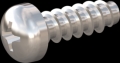 screw for plastic: Screw STS-plus KN6032 2x6 - H1 stainless-steel, A2 - 1.4567 Bright-pickled and passivated