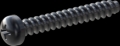 screw for plastic: Screw STS-plus KN6032 2x14 - H1 steel, hardened 10.9 Zinc-Nickel-plated,  baked, passivated black/ Cr-VI-free, sealed, 720 h until Fe-Corrosion