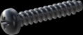 screw for plastic: Screw STS-plus KN6032 2.2x12 - H1 steel, hardened 10.9 Zinc-Nickel-plated,  baked, passivated black/ Cr-VI-free, sealed, 720 h until Fe-Corrosion
