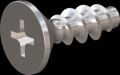 screw for plastic: Screw STS-plus KN6033 2x6 - H1 stainless-steel, A2 - 1.4567 Bright-pickled and passivated