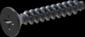 screw for plastic: Screw STS-plus KN6033 2x12 - H1 steel, hardened 10.9 Zinc-Nickel-plated,  baked, passivated black/ Cr-VI-free, sealed, 720 h until Fe-Corrosion
