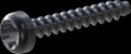 screw for plastic: Screw STS-plus KN6039 1x6 - T3 steel, hardened 10.9 Zinc-Nickel-plated,  baked, passivated black/ Cr-VI-free, sealed, 720 h until Fe-Corrosion