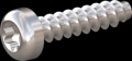 screw for plastic: Screw STS-plus KN6039 1.4x6 - T3 stainless-steel, A2 - 1.4567 Bright-pickled and passivated