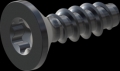 screw for plastic: Screw STS-plus KN6041 1.4x4.5 - T3 steel, hardened 10.9 Zinc-Nickel-plated,  baked, passivated black/ Cr-VI-free, sealed, 720 h until Fe-Corrosion