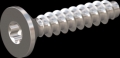 screw for plastic: Screw STS-plus KN6041 1.6x8 - T5 stainless-steel, A2 - 1.4567 Bright-pickled and passivated
