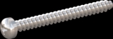 screw for plastic: Screw STS-plus KN6032 2x20 - H1 stainless-steel, A2 - 1.4567 Bright-pickled and passivated