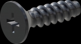 screw for plastic: Screw STS-plus KN6033 2.2x8 - H1 steel, hardened 10.9 Zinc-Nickel-plated,  baked, passivated black/ Cr-VI-free, sealed, 720 h until Fe-Corrosion