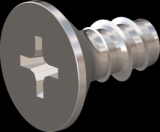 screw for plastic: Screw STS-plus KN6033 6x12 - H3 stainless-steel, A2 - 1.4567 Bright-pickled and passivated