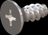 screw for plastic: Screw STS-plus KN6033 6x14 - H3 stainless-steel, A2 - 1.4567 Bright-pickled and passivated