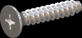 screw for plastic: Screw STS-plus KN6033 6x30 - H3 stainless-steel, A2 - 1.4567 Bright-pickled and passivated