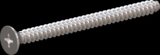 screw for plastic: Screw STS-plus KN6033 6x75 - H3 stainless-steel, A2 - 1.4567 Bright-pickled and passivated