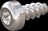 screw for plastic: Screw STS-plus KN6039 1.6x3.5 - T5 stainless-steel, A2 - 1.4567 Bright-pickled and passivated