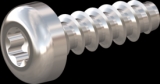 screw for plastic: Screw STS-plus KN6039 1.6x5 - T5  Bright-pickled and passivated