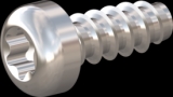 screw for plastic: Screw STS-plus KN6039 4x10 - T20 stainless-steel, A2 - 1.4567 Bright-pickled and passivated