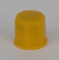 Dichtungskappen mit Gewinde HDPE. gelb BSP D (mm)= 90 h (mm)= 17 H (mm)= 19.5 SW1 (mm)= 80 SW2 (mm)= 87.7 fr Gewindegroesse 21/2inch x 11
