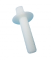 thumb screws with collar - M8x10 - PA6.6 colour nature
