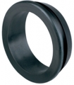 Schnelleinbautuellen PVC. schwarz d1 (mm)= 24 d2 (mm)= 28 Plattendicke h= 2.0mm