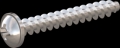 screw for plastic: Screw STS KN1031-Neu 3.5x25 - Z2 stainless-steel, A2 - 1.4567 Bright-pickled and passivated