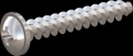 screw for plastic: Screw STS KN1031-Neu 4x25 - Z2 stainless-steel, A2 - 1.4567 Bright-pickled and passivated