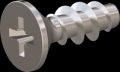 screw for plastic: Screw STS KN1033-Neu 2.2x6 - Z1 stainless-steel, A2 - 1.4567 Bright-pickled and passivated
