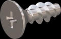 screw for plastic: Screw STS KN1033-Neu 3x8 - Z1 stainless-steel, A2 - 1.4567 Bright-pickled and passivated