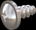 screw for plastic: Screw STS-plus KN6031 2x4 - H1 stainless-steel, A2 - 1.4567 Bright-pickled and passivated