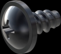 screw for plastic: Screw STS-plus KN6031 2.2x4 - H1 steel, hardened 10.9 Zinc-Nickel-plated,  baked, passivated black/ Cr-VI-free, sealed, 720 h until Fe-Corrosion