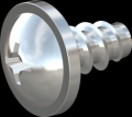 screw for plastic: Screw STS-plus KN6031 2.2x4 - H1 steel, hardened 10.9 zinc-plated 5-7 ?m, baked, blue / transparent passivated