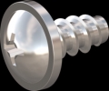 screw for plastic: Screw STS-plus KN6031 2.2x4.5 - H1 stainless-steel, A2 - 1.4567 Bright-pickled and passivated