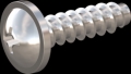screw for plastic: Screw STS-plus KN6031 2.2x8 - H1 stainless-steel, A2 - 1.4567 Bright-pickled and passivated