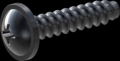 screw for plastic: Screw STS-plus KN6031 2.2x10 - H1 steel, hardened 10.9 Zinc-Nickel-plated,  baked, passivated black/ Cr-VI-free, sealed, 720 h until Fe-Corrosion
