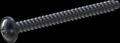 screw for plastic: Screw STS-plus KN6031 2.2x25 - H1 steel, hardened 10.9 Zinc-Nickel-plated,  baked, passivated black/ Cr-VI-free, sealed, 720 h until Fe-Corrosion
