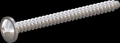 screw for plastic: Screw STS-plus KN6031 2.2x25 - H1 stainless-steel, A2 - 1.4567 Bright-pickled and passivated